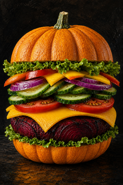 Pumpkin Cheeseburger